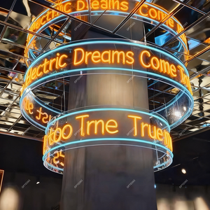 Miễn Phí Thiết Kế Trần Vòng Tròn Vòng <span class=keywords><strong>LED</strong></span> Neon Biển Hiệu Đảng Kinh Doanh Trong Nhà Vòng Tròn Neon Ánh Sáng Tùy Chỉnh Neon Dấu Hiệu - Product Image 6