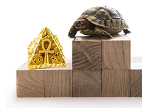 Sculpture miniature de pyramide égyptienne en résine, statue artistique faite à la main