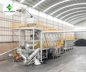 Large scale continuous fully automatic waste tyre pyrolysis plant to fuel oil with PLC system