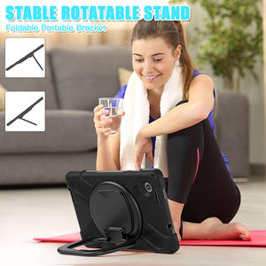 Custodia per Tablet resistente antiurto per bambini per Lenovo <span class=keywords><strong>Tab</strong></span> M8 Gen 4 TB-300FU <span class=keywords><strong>8</strong></span> pollici 2023 <span class=keywords><strong>Cover</strong></span> in Silicone con tracolla con supporto per manico - Product Image 4