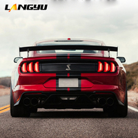 Accessoires extérieurs pour voiture, aileron arrière GT500 GTR en fibre de carbone, spoiler de coffre arrière pour Ford Mustang 15-21