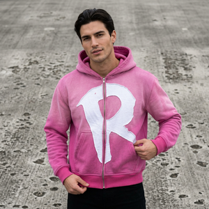 Sudadera con capucha negra más vendida con cremallera, diseño de patchwork con recortes de corazón, estilo urbano, corte regular, bordada, color liso - Product Image 3