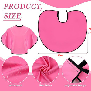 Capa de Maquillaje Personalizada con Logotipo para Salón de Belleza, Estudiantes y Artistas de Maquillaje, Impermeable, Corta, para Corte de Cabello, Capas Cosméticas - Product Image 3