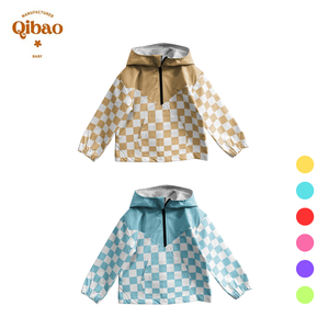 Hot Selling Overs ize Checkerboard Jacke für Jungen Casual Kids Kleidung - Product Image 1