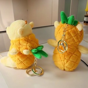 Mini Peluche Douce Ours Ananas Mignon avec Impression UV et Porte-clés - Product Image 4