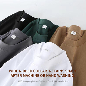 Vente directe usine – T-shirt unisexe uni 100 % coton, 300 grammes, coupe épaules tombantes, idéal pour l'été - Product Image 3