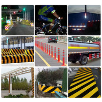 Etiqueta Reflectante Temporal Personalizada para Construcción, Autoadhesiva, Anticolisión, para Señalización de Seguridad en Túneles y Carreteras Municipales