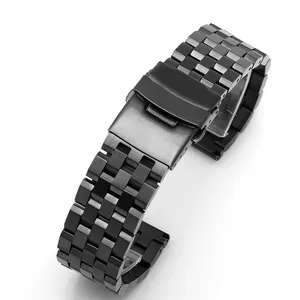 Bracelet CAOWTAN 18mm 22mm 20mm pour <span class=keywords><strong>Samsung</strong></span> Galaxy <span class=keywords><strong>Gear</strong></span> <span class=keywords><strong>S3</strong></span> Band Watch 3 46mm Active2 en acier pour Huawei Watch pour <span class=keywords><strong>Xiaomi</strong></span> Amazfit GTR2 - Product Image 4