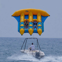 Poisson-mouche gonflable flottant dans l'eau, jeu de sports nautiques, tour en bateau, tube gonflable pour parc aquatique