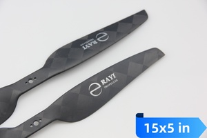 Hélices de drone professionnelles en fibre de carbone 15*5 15 pouces <span class=keywords><strong>2</strong></span> pales CW CCW <span class=keywords><strong>mini</strong></span> hélice intégrée pour drone multi-rotor - Product Image 3