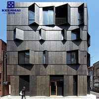 Panneaux muraux décoratifs en aluminium paramétrique 3D ondulé Keenhai pour façade de bâtiments de bureaux à usage extérieur
