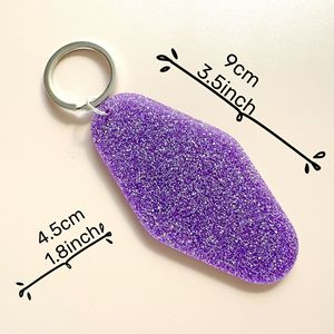 Custom rosa blu trasparente <span class=keywords><strong>diamante</strong></span> cuore inciso smalto Hotel <span class=keywords><strong>Motel</strong></span> marmo Glitter acrilico portachiavi rombo acrilico portachiavi - Product Image 5