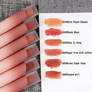 ลิปสติกเนื้อแมทท์แบบน้ำ วีแกน มิเนอรัล สีชัด ติดทนนาน กันน้ำ เนื้อเนียน ไม่เหนียว กำมะหยี่ ขายส่ง เนื้อครีม - Product Image 5