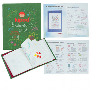 Kit de broderie DIY : Livre d'échantillons de points de croix, guide de pratique de couture sur tissu de lin pour débutants - Product Image 2