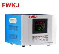 Stabilisateur de tension AC monophasé SVC(TND)-2000VA entièrement automatique en cuivre avec contrôle par servomoteur et AVR