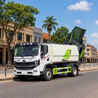 Camion compacteur de déchets électrique 9 tonnes 9 m³ avec batterie CATL 4x2 à chargement arrière pour la collecte des déchets municipaux