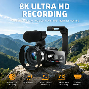Caméra numérique Ultra HD 8K HDV01-8K 64MP avec zoom 18X, écran tactile 3,0 pouces, WiFi 2,4G, enregistrement à distance pendant la charge, Vlog - Product Image 1