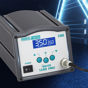 สถานีบัดกรีแบบไร้สารตะกั่ว Quick 303D พร้อมจอแสดงผลดิจิตอลคู่ ความถี่สูง อุณหภูมิคงที่ เครื่องมือบัดกรี - Product Image 2