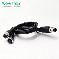 Connecteurs M5 M8 M9 M12 M16 M23 7/8 en cuivre, adaptateur de signal étanche IP67, prise aviation mâle/femelle 4-17 broches, câble de capteur