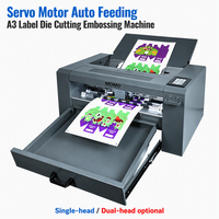 Machine de découpe et d'embossage numérique A3 MOMOTECH à alimentation automatique par servomoteur pour papier d'étiquettes et découpe de contour