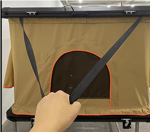 Tente de toit rigide en aluminium imperméable pour 2 personnes, pour le <span class=keywords><strong>camping</strong></span> en plein air, les voyages hors route, les SUV <span class=keywords><strong>4x4</strong></span> et les remorques de <span class=keywords><strong>camion</strong></span> - Product Image 2