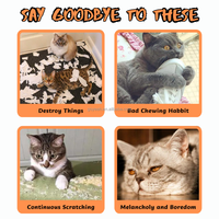 Juguetes Interactivos para Gatos de Halloween, Juguete de Peluche con Hierba Gatera y Plumas