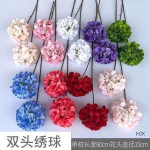 Flores Artificiales de Hortensia de Seda Hechas a Mano para Decoraciones de Boda, Arreglos Florales para Paredes, Escenarios y Suelos - Product Image 3