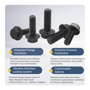 उच्च शक्ति मिश्र धातु सामग्री फास्टनर मिश्र धातु सामग्री बोल्ट ग्रेड 8.8 स्टेनलेस स्टील बोल्ट उच्च शक्ति फ्लैंज बोल्ट - Product Image 5