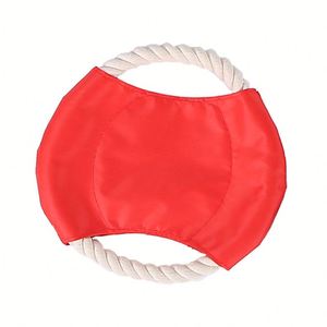 Juguete Masticable Interactivo para Perros con Logotipo Personalizado, Resistente a Mordidas, Juguete de Entrenamiento, Juguete de Cuerda de Algodón, Disco Volador para Cachorros - Product Image 4
