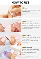 Bandes semi-durcies pour ongles en gel, violet foncé, lumière UV, qualité salon, facile à utiliser, 20 pièces
