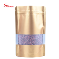 Sachet d'emballage refermable en feuille d'or pour épices sèches, idéal pour le stockage de Moringa, du thé et du riz