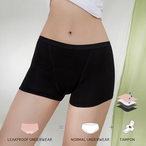 Lynmiss Teens Lovely mestruali per adolescenti periodo Culotte <span class=keywords><strong>Pocket</strong></span> 4 strati a tenuta stagna mutandine mestruali stile breve - Product Image 1