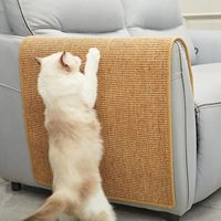 Tapis à gratter pour chat en sisal écologique, résistant à l'usure, protection contre les griffures pour canapé et arbre à chat, pour chats d'intérieur