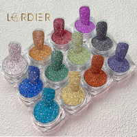 Poudre réfléchissante pour ongles, 1 boîte de paillettes, bon prix, brillante, pigment pour manucure