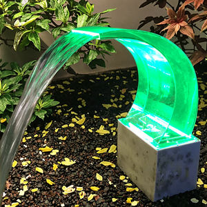 Bahçe şelale akrilik ayakta ay LED şelale Spillway havuz çeşme ve şelale - Product Image 1