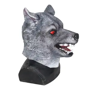 Máscara masculina wolfman, lobo para festa, adereços novos