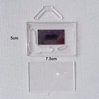 Acrylique Rectangle Transparent Réfrigérateur Aimant Cadre Photo Matériel pour Bricolage