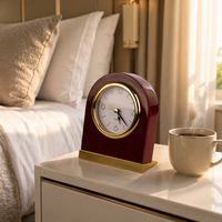 EASTON Hotel Schreibtisch-Wecker Goldene Ausführung Lichtanzeige Mechanisches Uhrwerk für Gästezimmer
