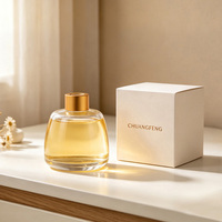 Bouteille diffuseur à roseaux en verre vide de 100 ml et 200 ml avec bouchon en liège, de luxe, écologique et recyclable, pour huiles d'aromathérapie – Vente en gros