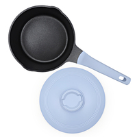 Casserole à lait et à sauce SANLANG en aluminium moulé sous pression, antiadhésive, avec couvercle en aluminium, multifonctionnelle, pratique, sans PFOA