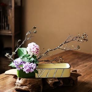 Artículos para arreglos florales Kohara Flow importados de Japón con el mismo estilo de artículos de flores estándar de estilo <span class=keywords><strong>Zen</strong></span> tejidos y quemados - Product Image 1