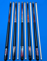 Xmlivet Queues de billard de haute qualité, design décoratif coloré, 12 mm, 2 pièces, joint radial 1/2, 142 cm, en bois d'érable, vente en gros