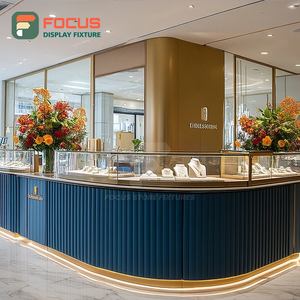 High Visibility Jewelry Store Display Furniture Laminated Finish Mall Counter Jewelry Cabinet - Product Image 2