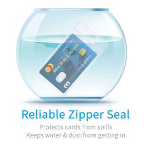 Porte-badge d'identification en PVC transparent, souple, imperméable, anti-poussière, résistant aux déchirures, multi-usages, housse pour carte de travail, taille personnalisée, impression multiple - Product Image 6