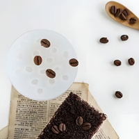 Silikonformen in Form von realistischen Kaffeebohnen, Duftkerzen, DIY-Basteldekoration, Formen, Kuchendekoration, Formen, Fondantformen