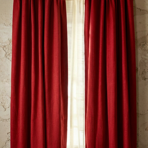 Hand Dye Cotton 2-<b>Panel</b> Sheer Window <b>Curtains</b> Elegant Drapes Valances Hotel & Home Use Eco-Friendly All-Season Bohemian Style - Product Image 1