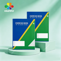 COLORFLY - Organizador/Agenda Personalizada con Cubierta de PVC Cosida y Termosellada con Estampado de Mapa de País con Textura de Mármol, Papel Rayado Ancho