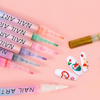 Stylo de peinture à ongles à séchage rapide, marqueur pour la création de motifs floraux et de lignes en DIY, stylo de peinture à ongles