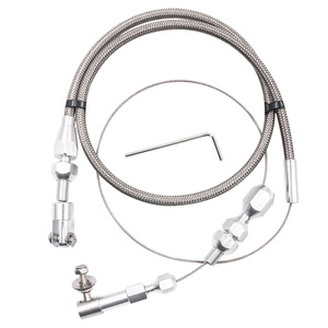 Kit de câble d'accélérateur tressé en acier inoxydable HOSO RACING de 24 pouces pour Chevrolet - Product Image 2
