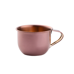Vaso metálico irrompible color dorado con asa, reutilizable para niños, para agua, vino, etc., OEM ODM, DSF76, para el hogar y el jardín de infantes. - Product Image 3